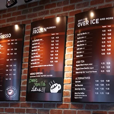 In menu bảng to