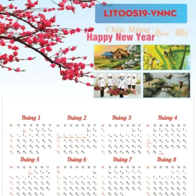 In lịch treo tường 1 tờ