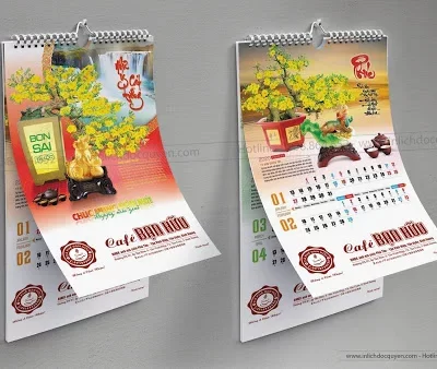 In lịch treo tường 7 tờ